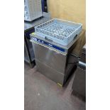 Cater-Wash stainless steel commercial dishwasher including a total of 3 trays