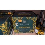 12 bottles of Bartenura Brut Prosecco Italian white sparkling wine sold under AWRS number XQAW000001