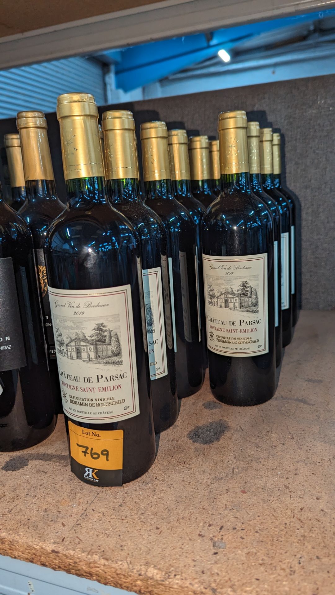 10 bottles of 2019 Chateau De Parsac Montagne Saint-Emilion French (Bordeaux) red wine sold under AW - Image 3 of 4