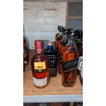 6 assorted bottles of Scottish whisky comprising Aberlour, Haig Club & Johnnie Walker Black Label so