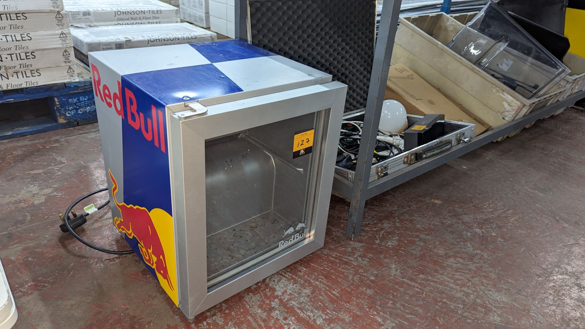 Mini fridge with Red Bull branding - Image 3 of 5