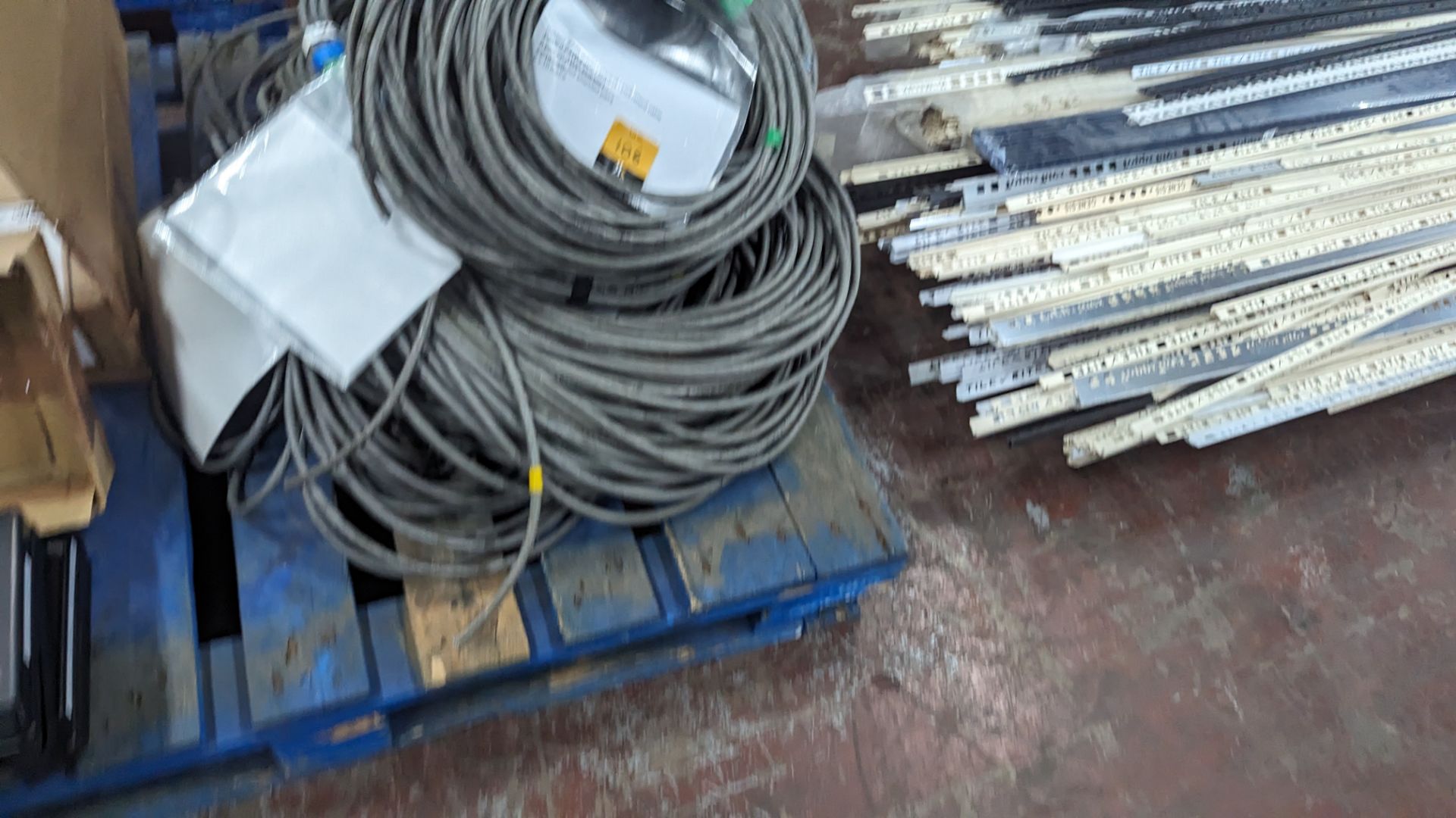 The contents of a pallet of assorted professional audio cable and a pair of Beringer hand held wirel - Image 3 of 17