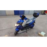 Model 50 Electric Motorbike: Delivery Miles (no more than 3 recorded km on the odometer), blue, 5000