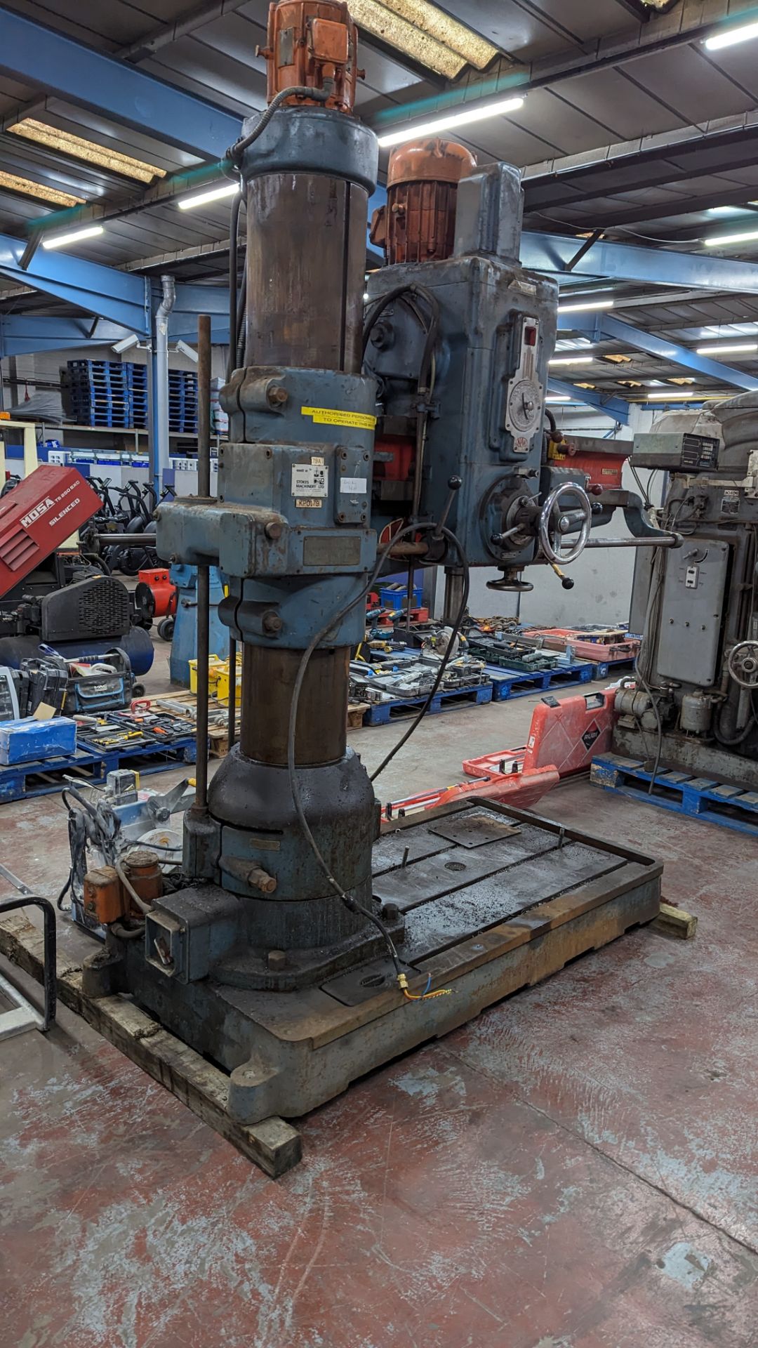 Kitchen & Wade radial arm drill type 40E26, rebuilt by Stokes Machinery Ltd - Image 4 of 12
