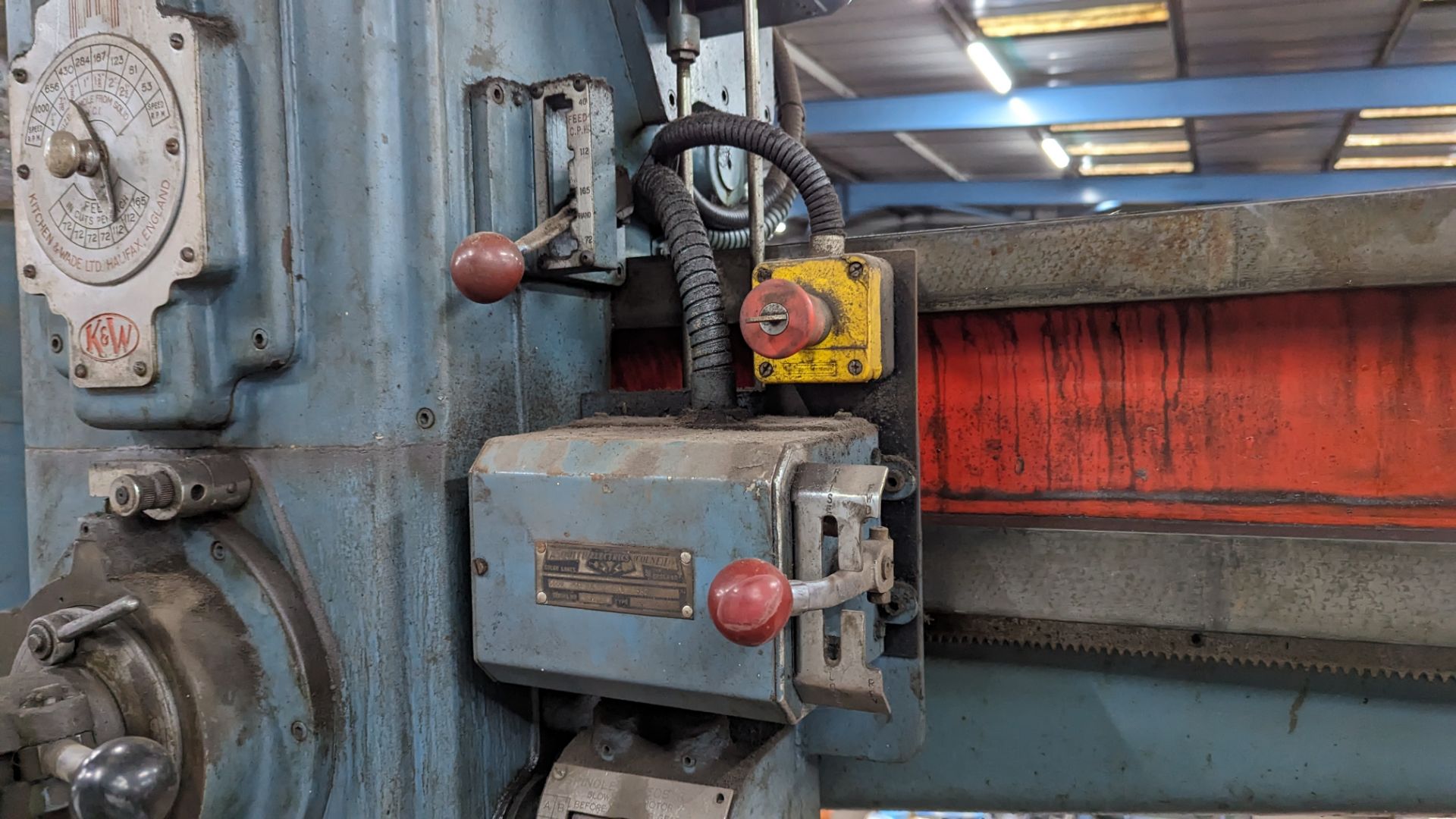 Kitchen & Wade radial arm drill type 40E26, rebuilt by Stokes Machinery Ltd - Image 9 of 12