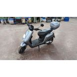 Senda 3000 Electric Moped: Silver/grey, 50cc equivalent, 30mph top speed. Complete with 2 keys to