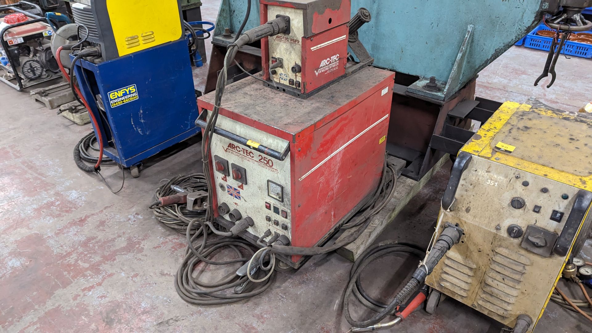 Arc Tec 250 welding system with model PSF2 feed, as located on top, plus various other ancillaries, - Image 2 of 10