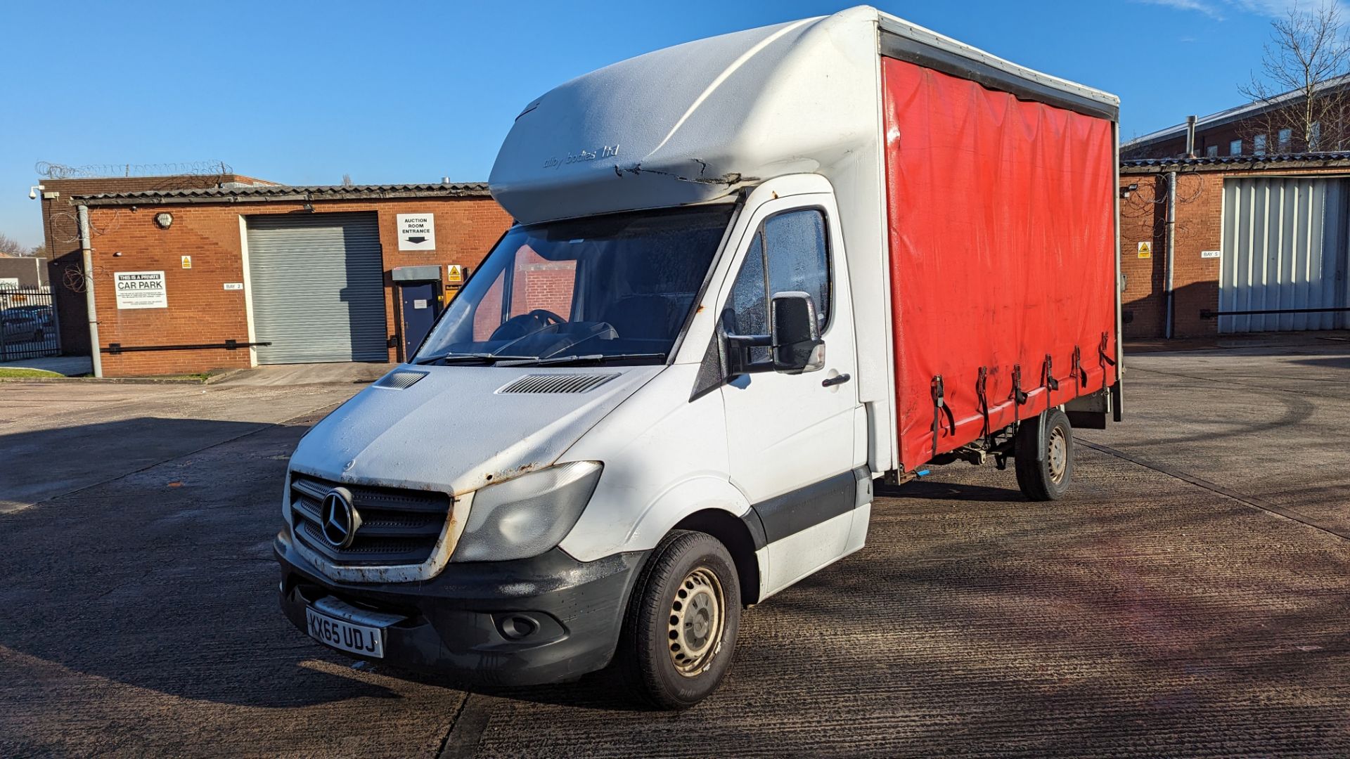 KX65 UDJ, Mercedes Sprinter 313 CDI featuring curtain side on the passenger side and solid side on t - Image 3 of 21