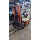 Nissan 30 gas powered forklift truck, model CRGH02F30U, with side shift