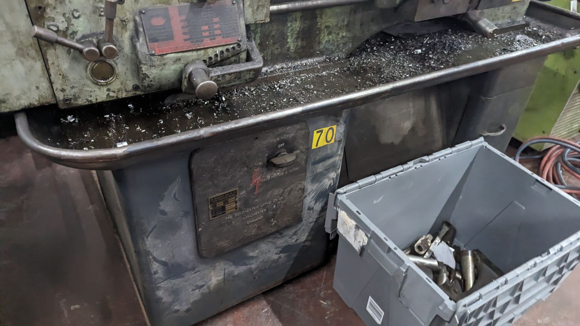 Colchester Student lathe including tooling in crate (as pictured in front of the lathe) NB: crate ex - Image 8 of 27