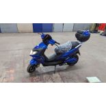 Model 50 Electric Motorbike: Delivery Miles (no more than 3 recorded km on the odometer), blue, 5000