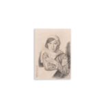 Xu Beihong ___ (1895-1953): 'Young lady', pencil on paper