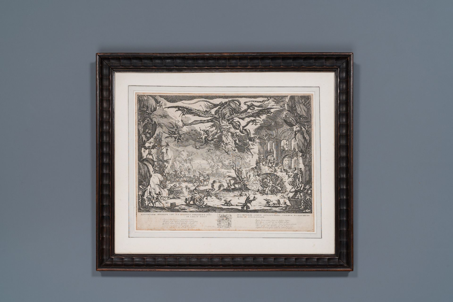 Jacques Callot (1592Ð1635): 'The temptation of Saint Anthony', engraving on paper, ca. 1635