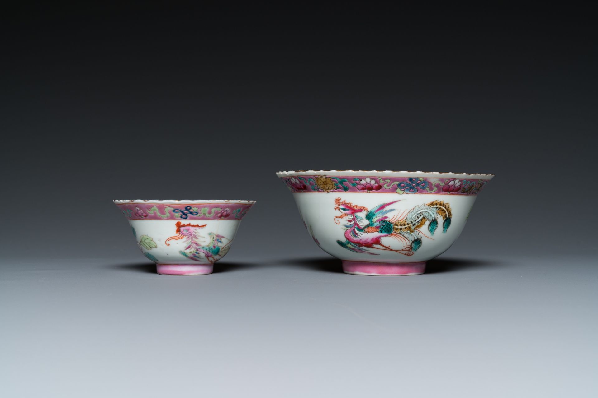 21 Chinese famille rose wares for the Straits or Peranakan market, 19th C. - Image 4 of 13