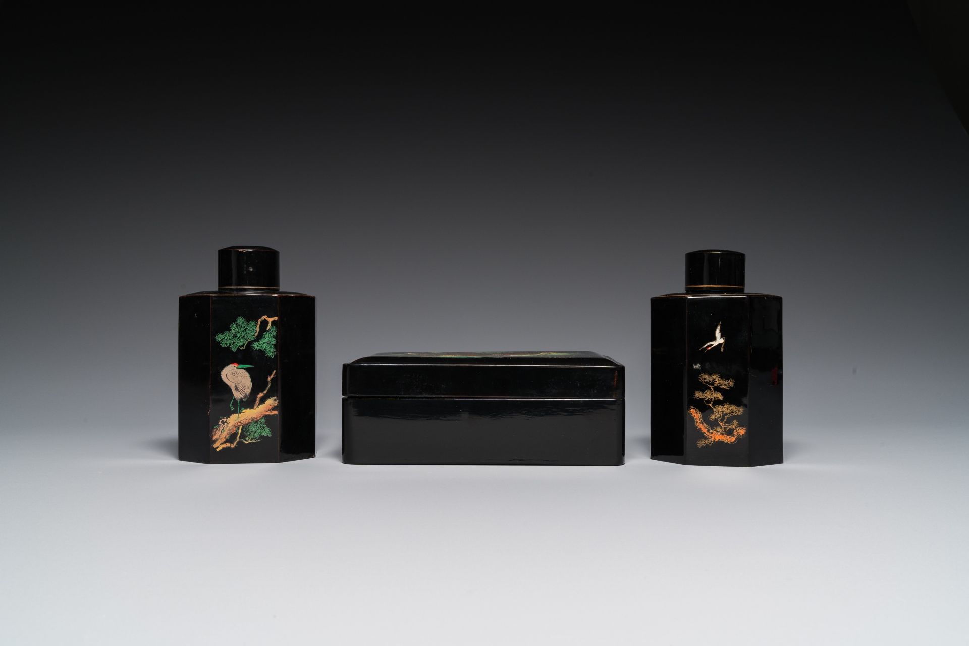 Eleven Chinese Cultural Revolution lacquer wares - Image 7 of 14