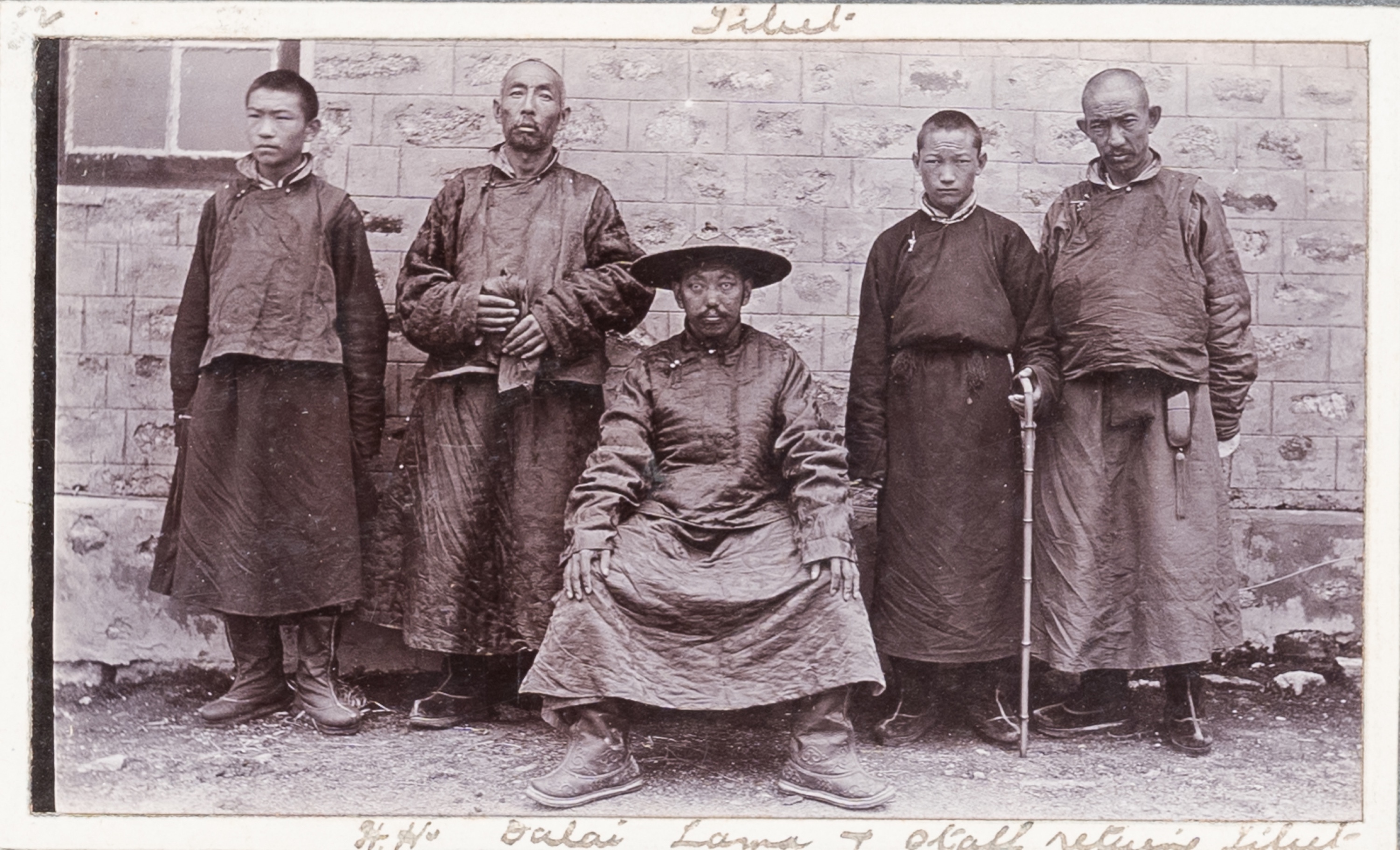 A rare photo album on the 13th Dalai Lama's return from exile from India, ca. 1912/1913 - Image 4 of 21