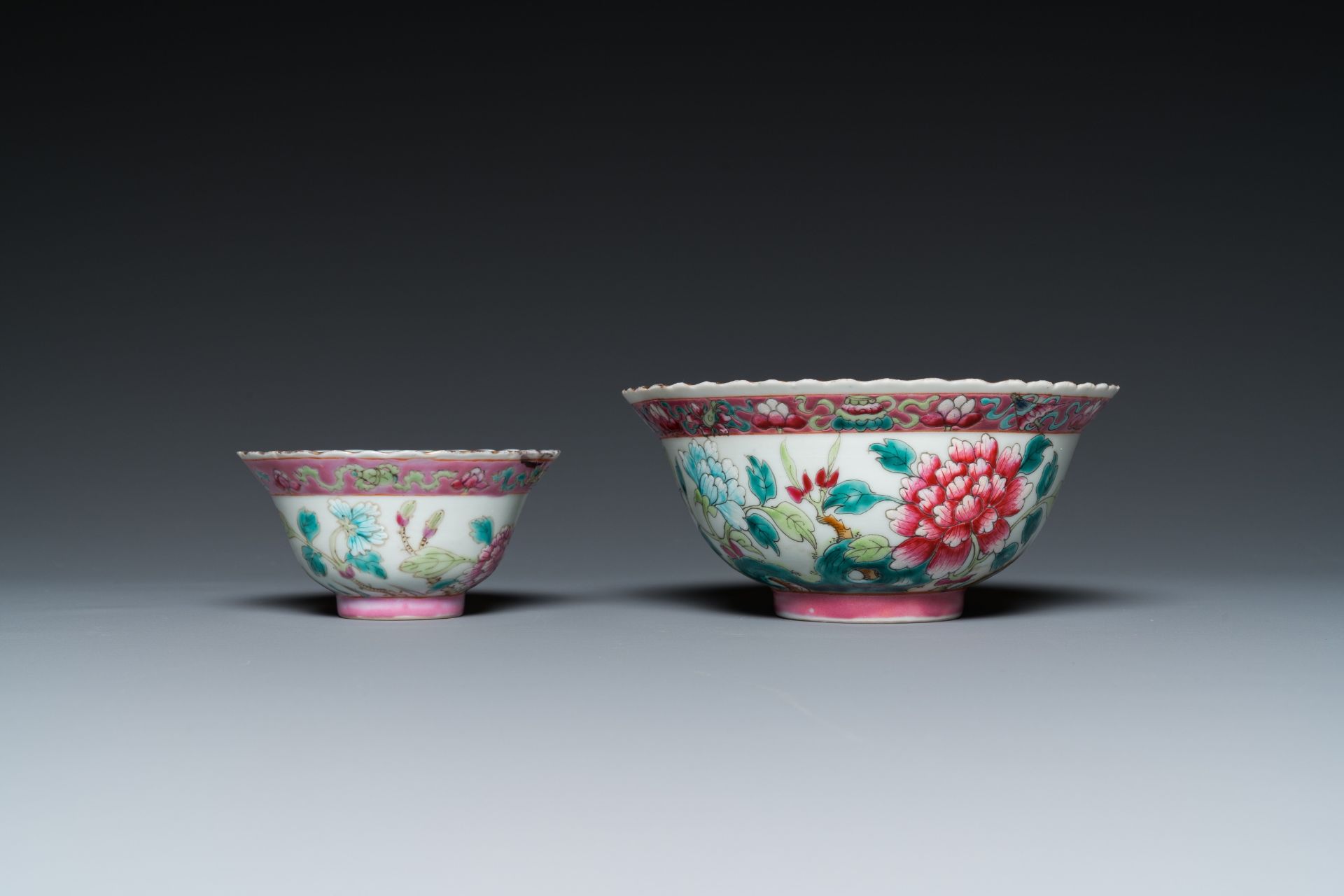 21 Chinese famille rose wares for the Straits or Peranakan market, 19th C. - Image 6 of 13