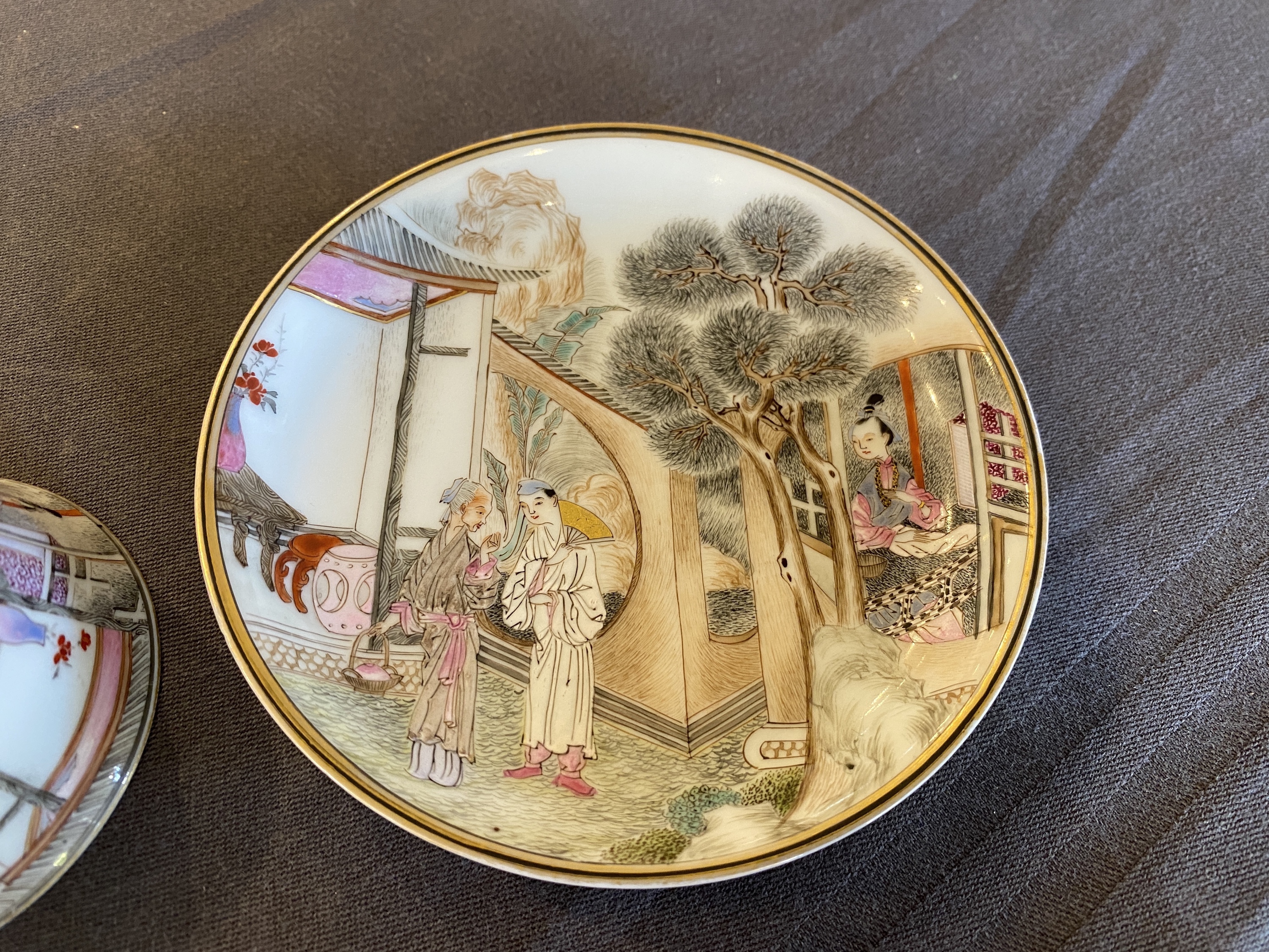 An exceptionally fine Chinese famille rose cup and saucer, Yongzheng - Image 12 of 20