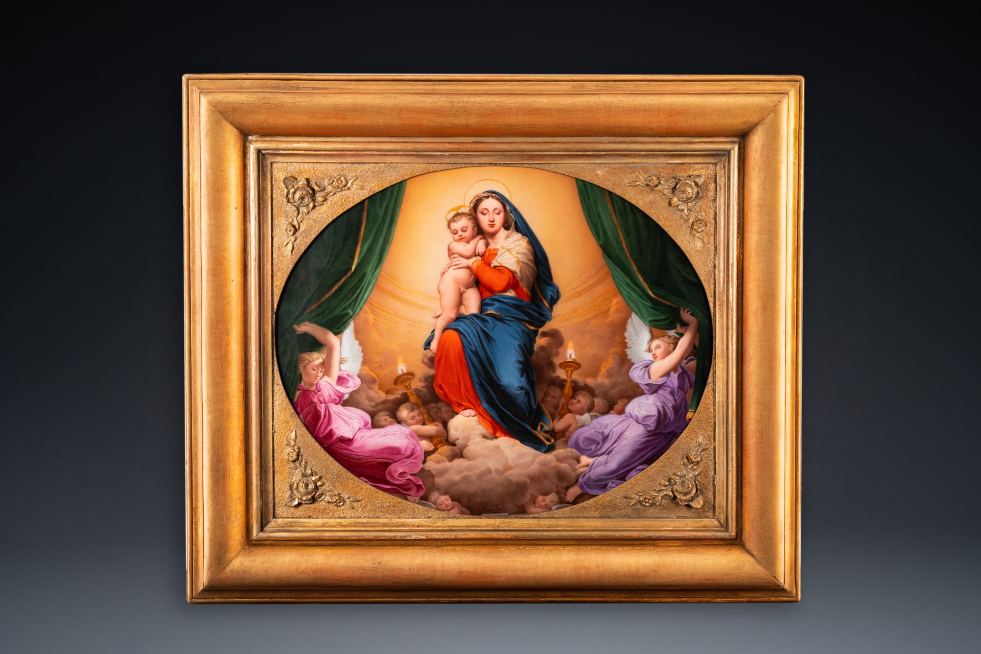 AimŽe Perlet (active 1798-1854): 'Virgin with Child' after Dominique Ingres' 'The Vow of Louis XIII'