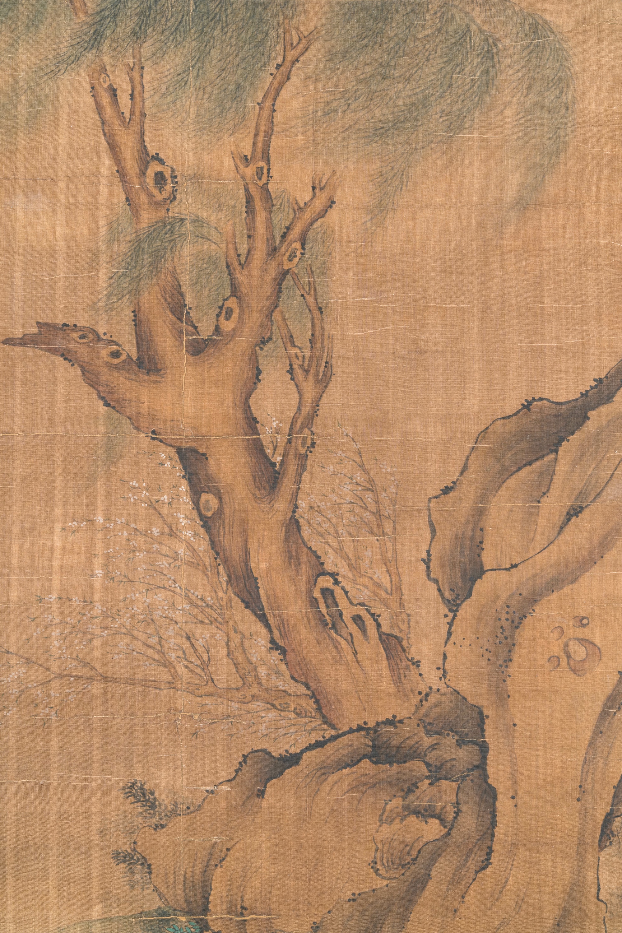 Chinese School: 'Lan Caihe ___', ink and colour on silk, 18/19th C. - Image 3 of 6