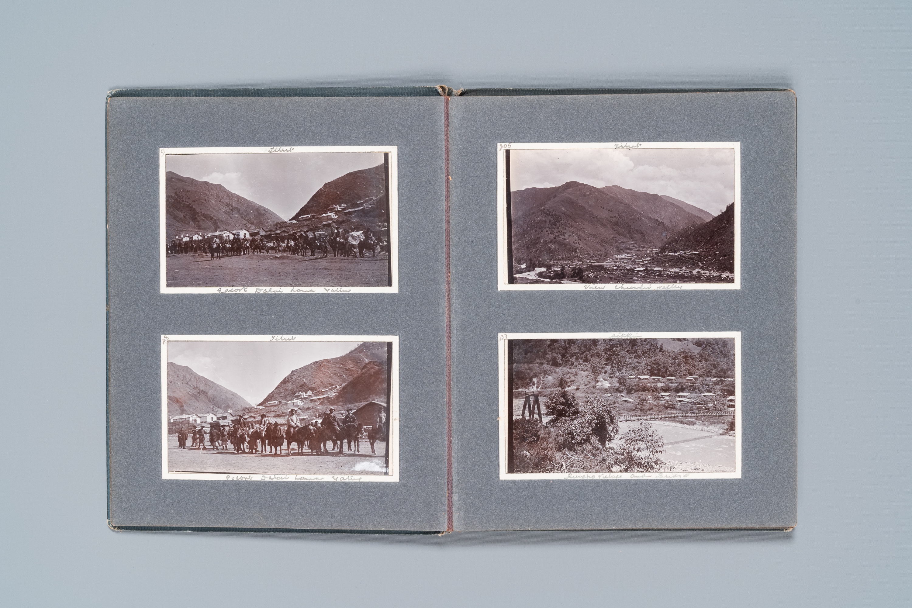 A rare photo album on the 13th Dalai Lama's return from exile from India, ca. 1912/1913 - Image 7 of 21