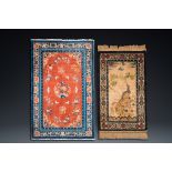 Two Chinese wool rugs, Republic