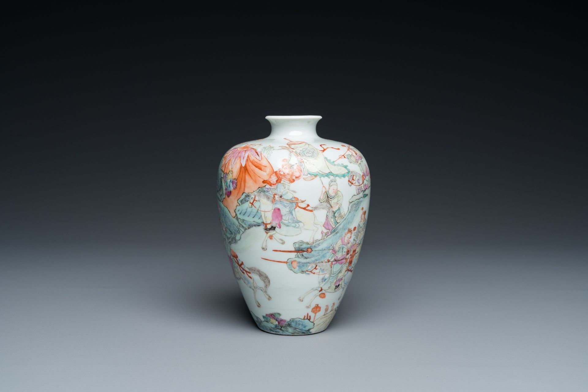 A Chinese famille rose 'meiping' vase, Republic - Image 2 of 16