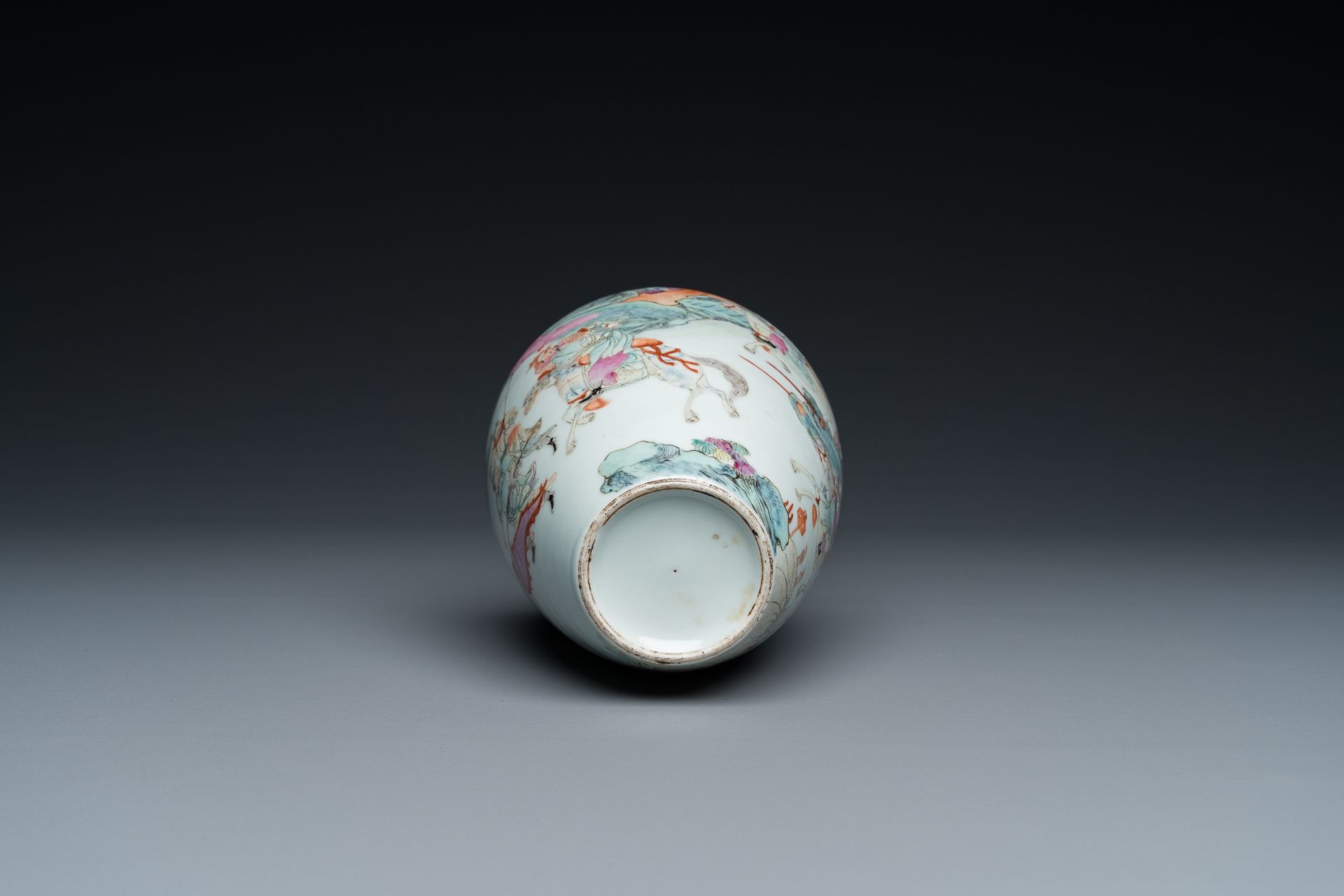 A Chinese famille rose 'meiping' vase, Republic - Image 6 of 16