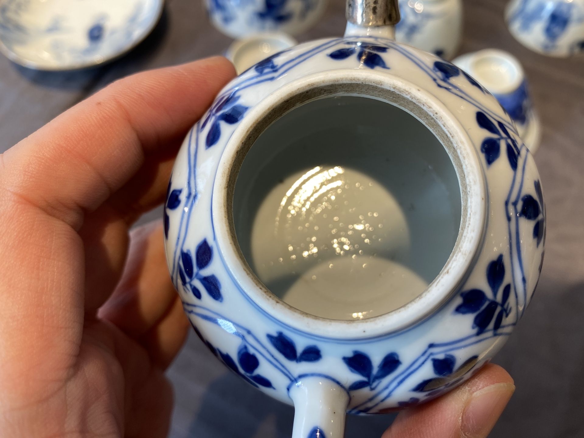 14 Chinese blue and white tea wares, Kangxi and later - Image 23 of 62