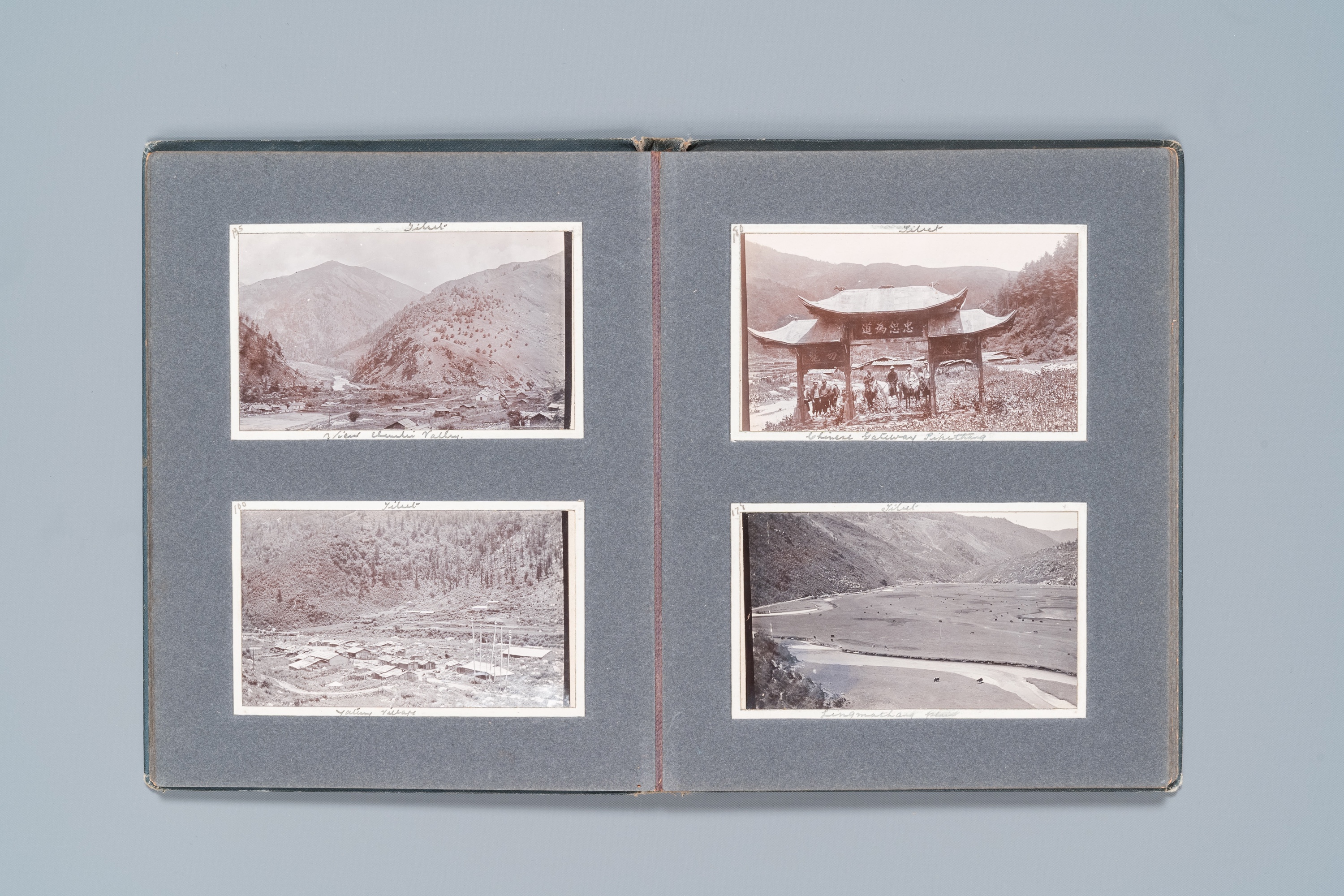 A rare photo album on the 13th Dalai Lama's return from exile from India, ca. 1912/1913 - Image 9 of 21