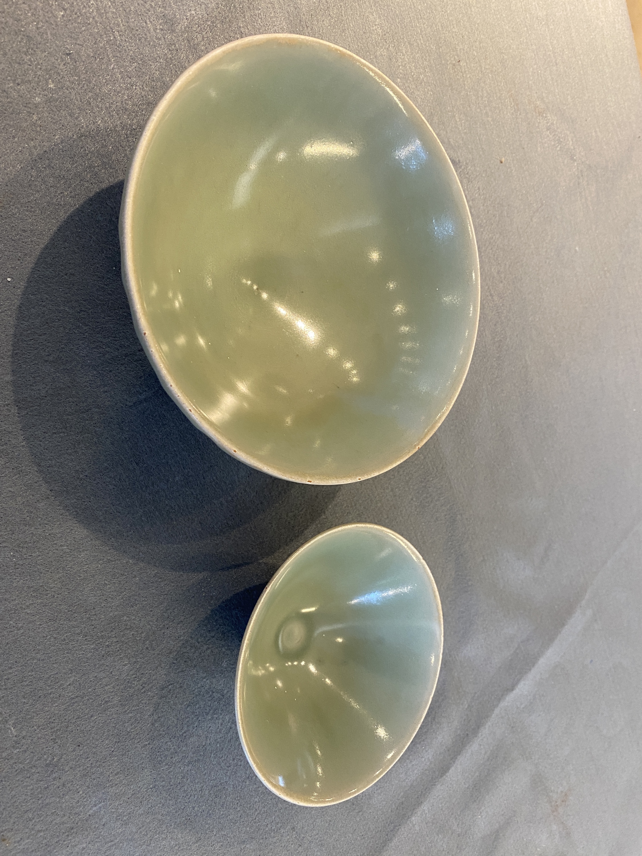Two Chinese Longquan celadon bowls, Song or later - Image 8 of 26