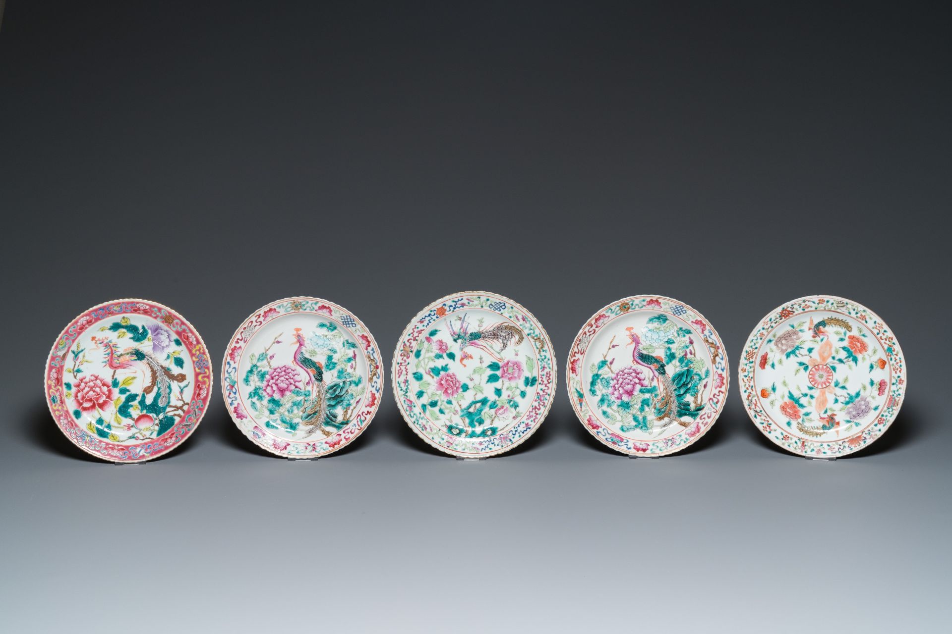 21 Chinese famille rose wares for the Straits or Peranakan market, 19th C. - Image 2 of 13