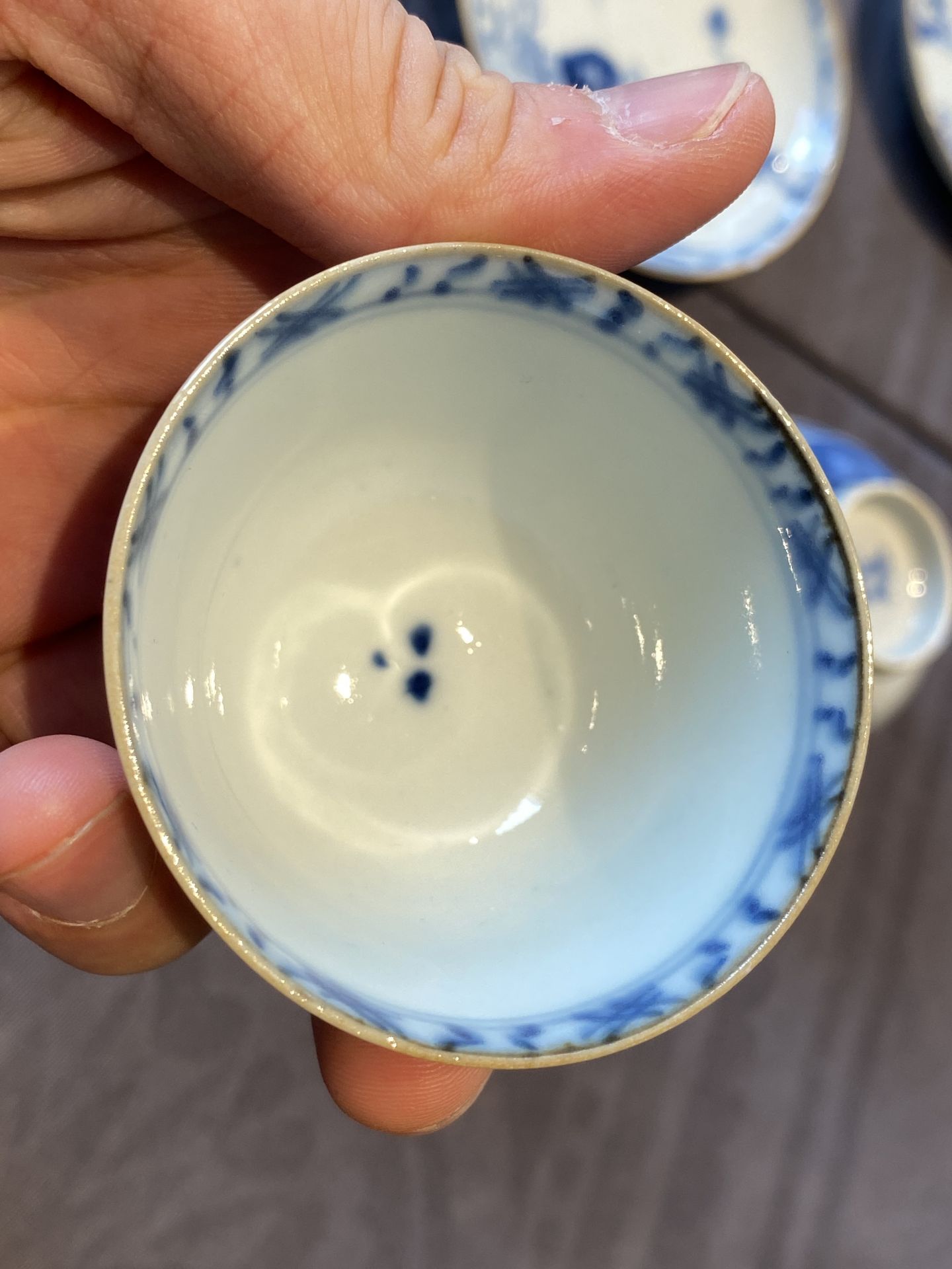 14 Chinese blue and white tea wares, Kangxi and later - Image 40 of 62