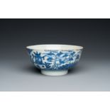 A Chinese blue and white 'Bleu de Hue' bowl for the Vietnamese market, Nha Ngoc mark __, 19th C.