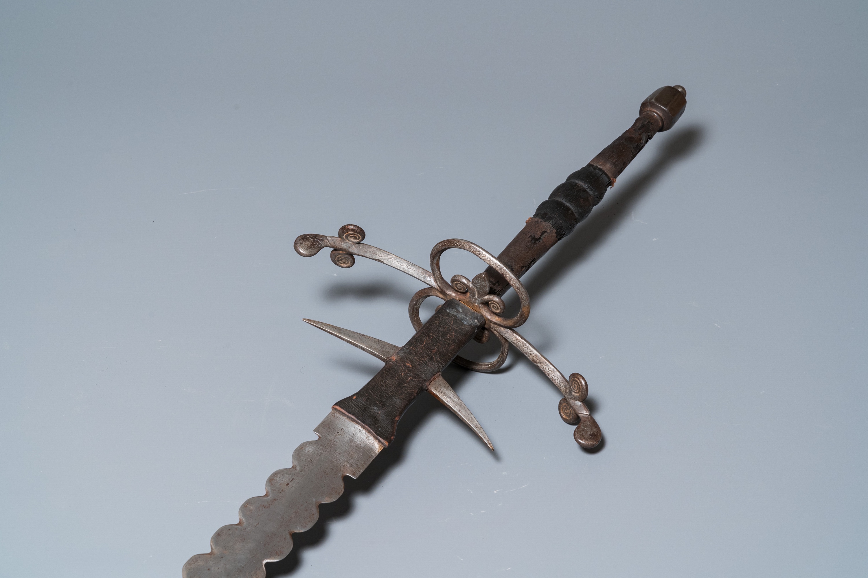 A large two-handed 'Flamberge' sword, Germany, 2nd half 16th C. - Image 7 of 9