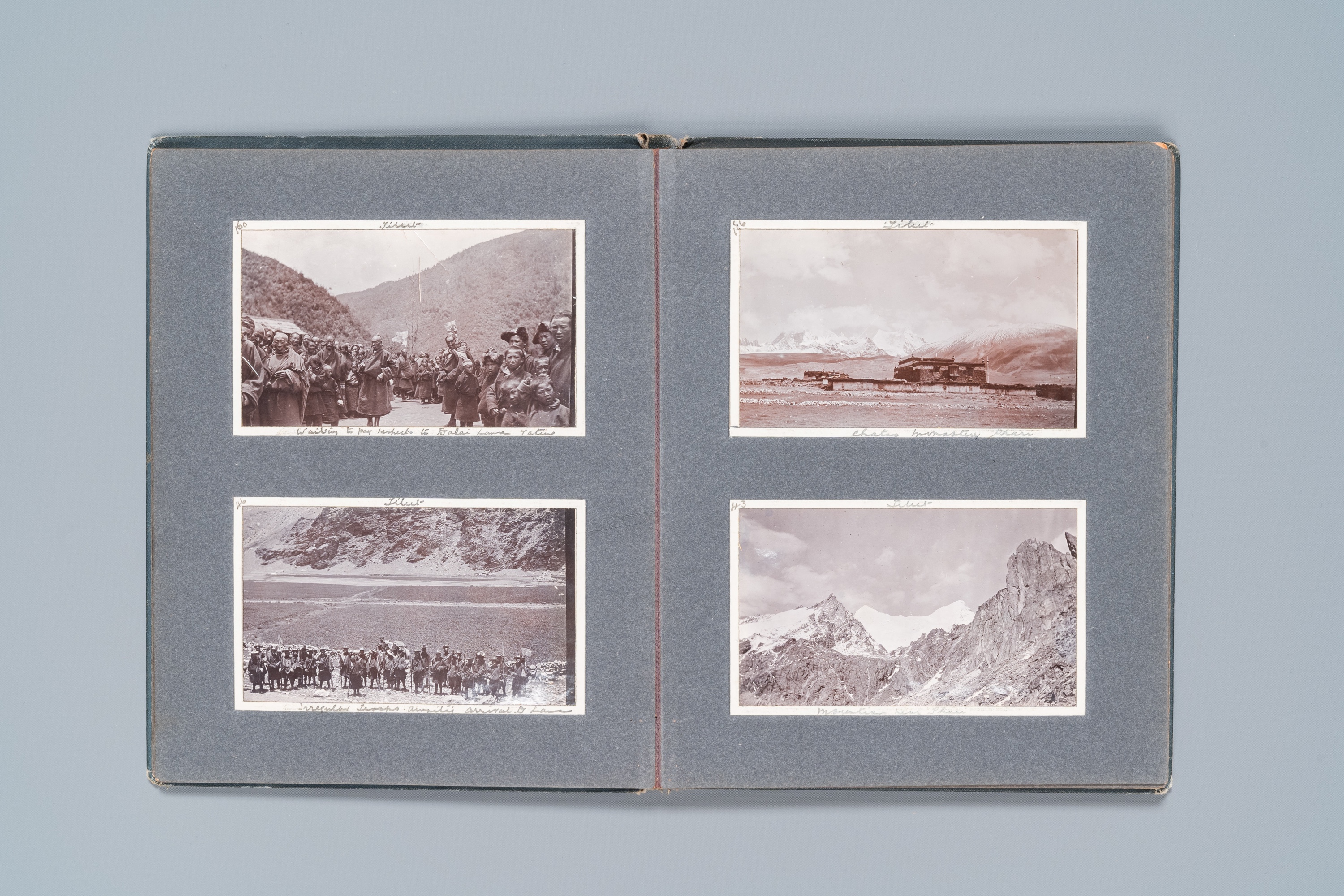 A rare photo album on the 13th Dalai Lama's return from exile from India, ca. 1912/1913 - Image 8 of 21