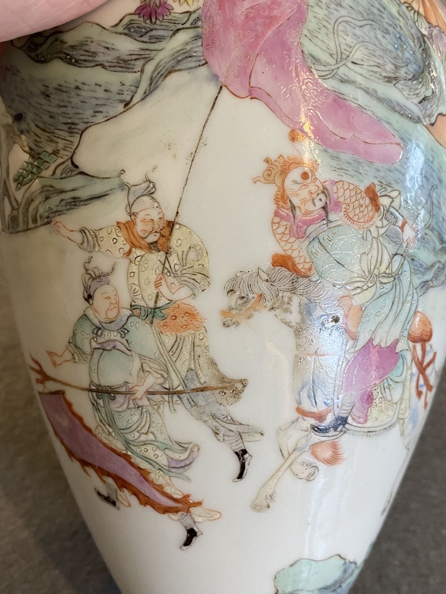 A Chinese famille rose 'meiping' vase, Republic - Image 16 of 16