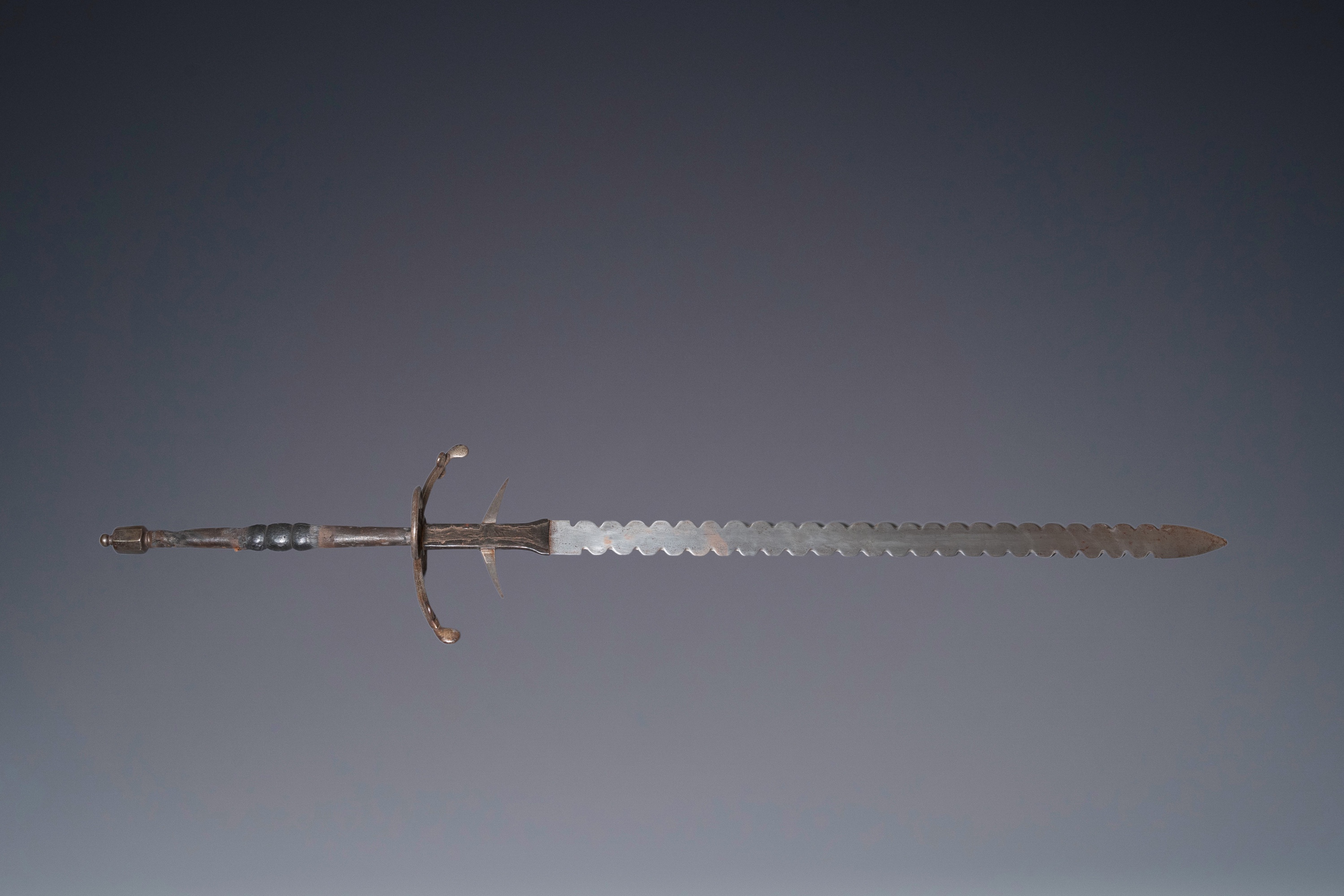 A large two-handed 'Flamberge' sword, Germany, 2nd half 16th C. - Image 2 of 9