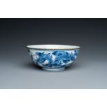 A Chinese blue and white 'Bleu de Hue' bowl for the Vietnamese market, Minh Mang Nian Zhi ____ mark,