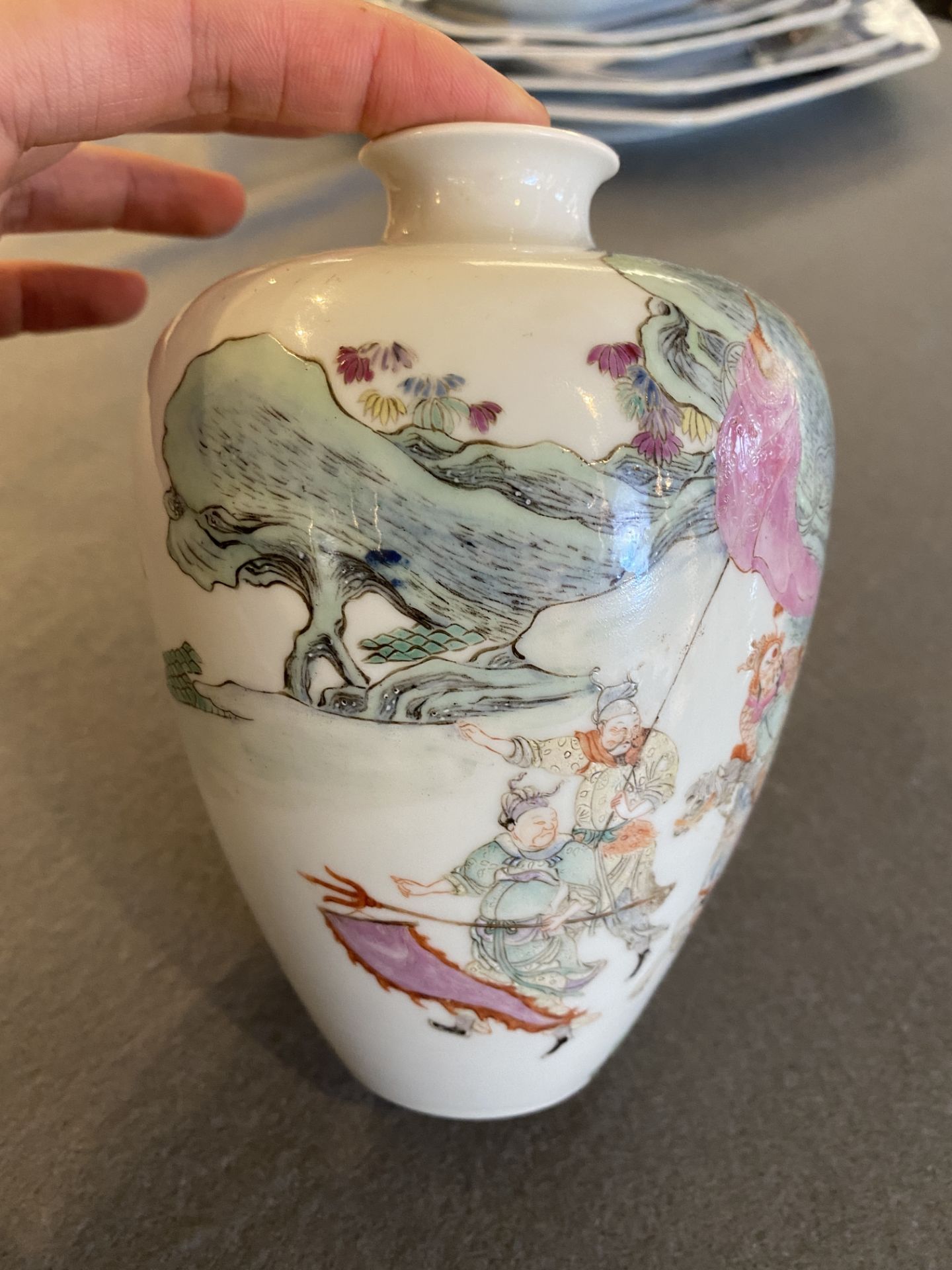 A Chinese famille rose 'meiping' vase, Republic - Image 7 of 16