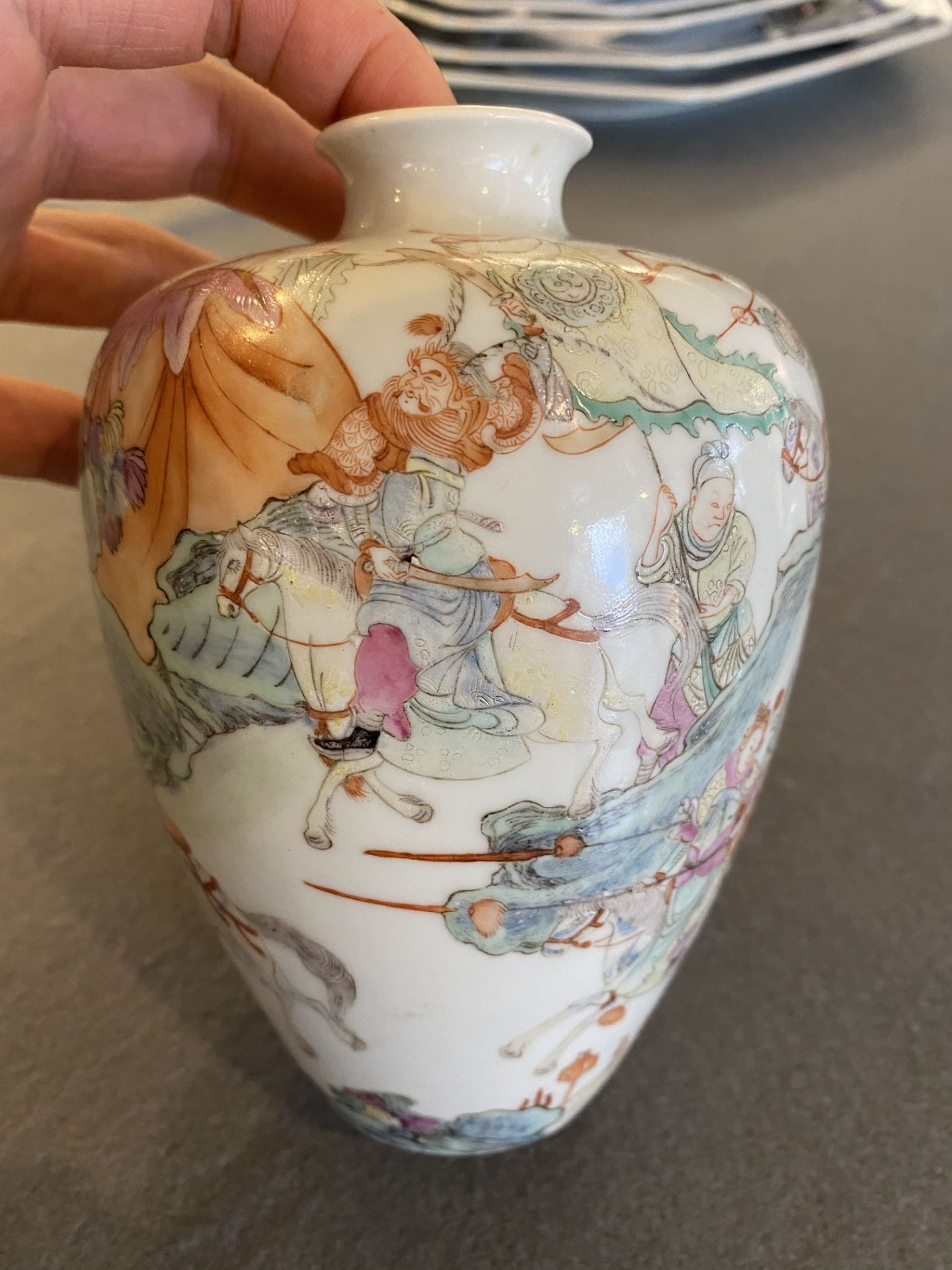 A Chinese famille rose 'meiping' vase, Republic - Image 9 of 16