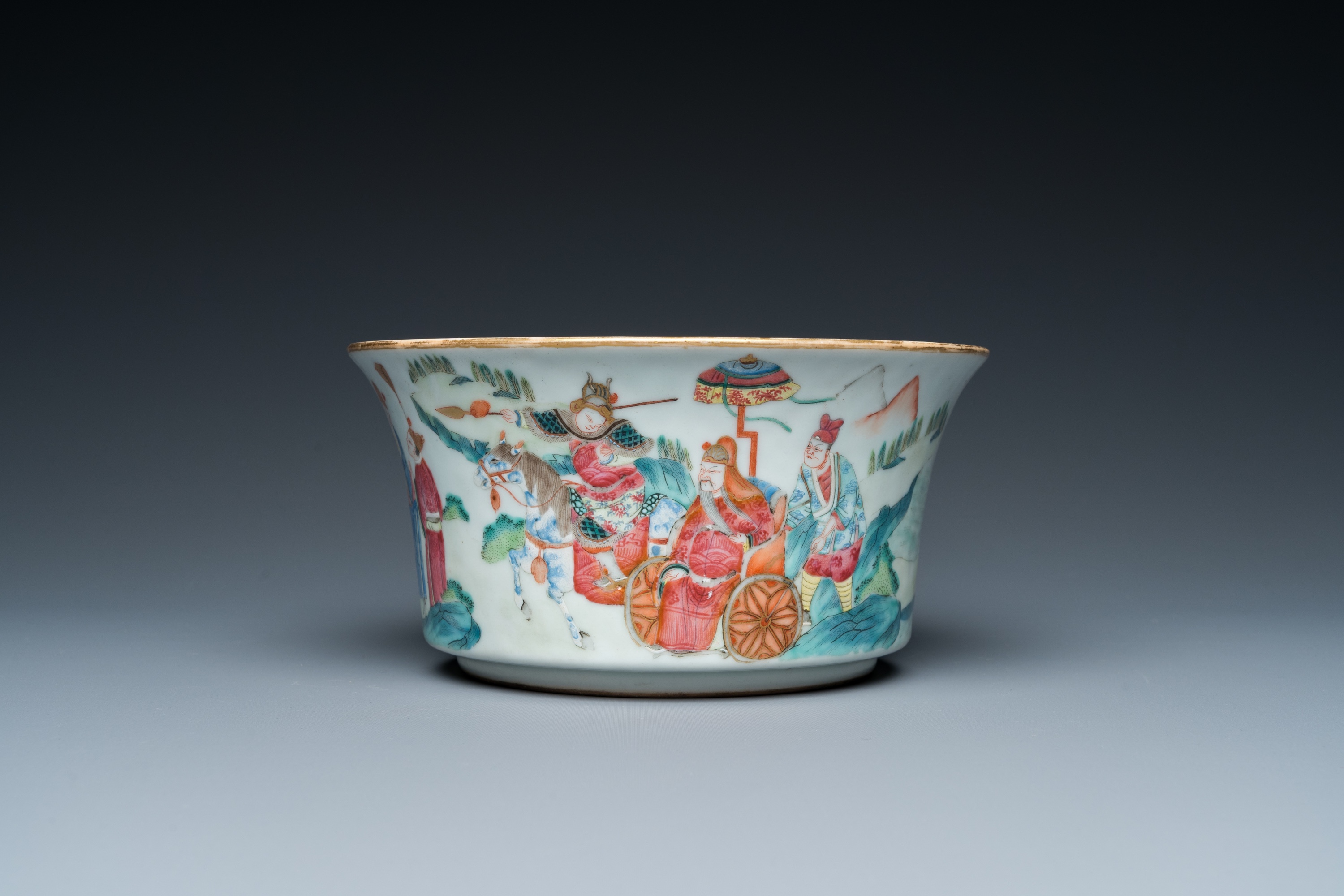 A Chinese famille rose narrative subject bowl, Daoguang mark and of the period - Image 2 of 15