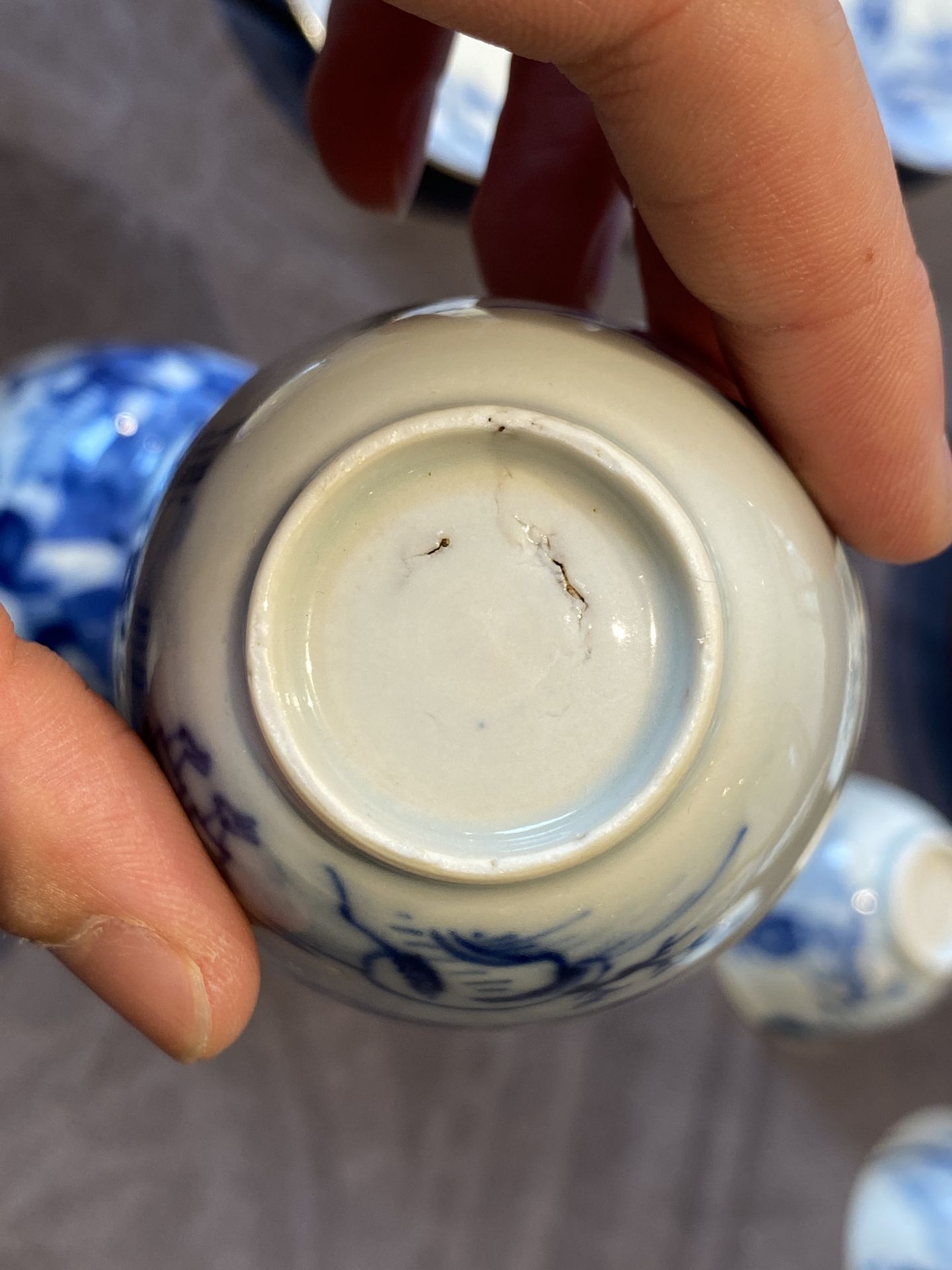 14 Chinese blue and white tea wares, Kangxi and later - Image 35 of 62
