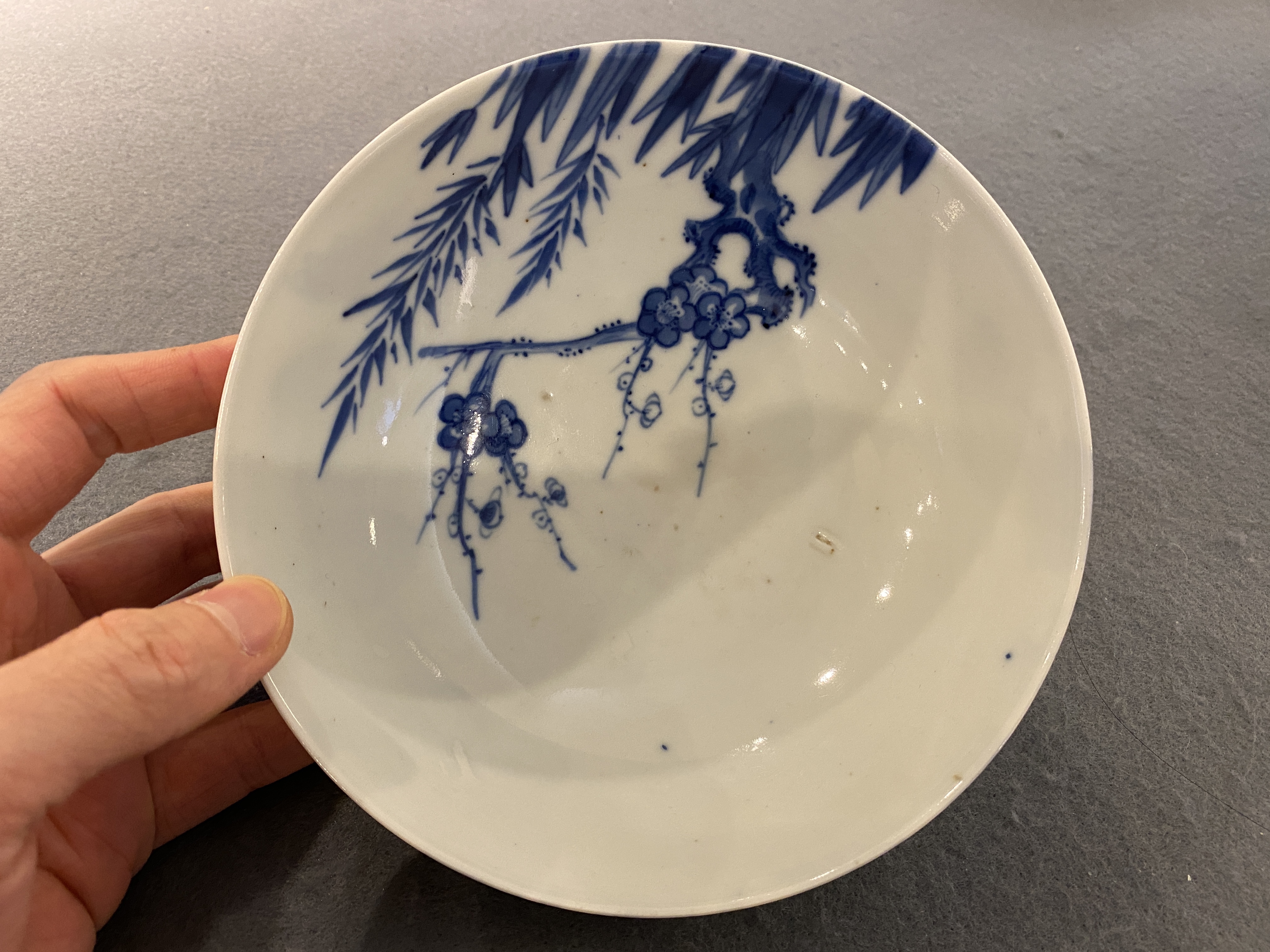 A Chinese blue and white 'Bleu de Hue' bowl for the Vietnamese market, Nh__c th‰m tr‰n tˆng mark ___ - Image 8 of 14