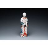 A Japanese Imari sculpture of an actor, Edo, 1st half 18th C.