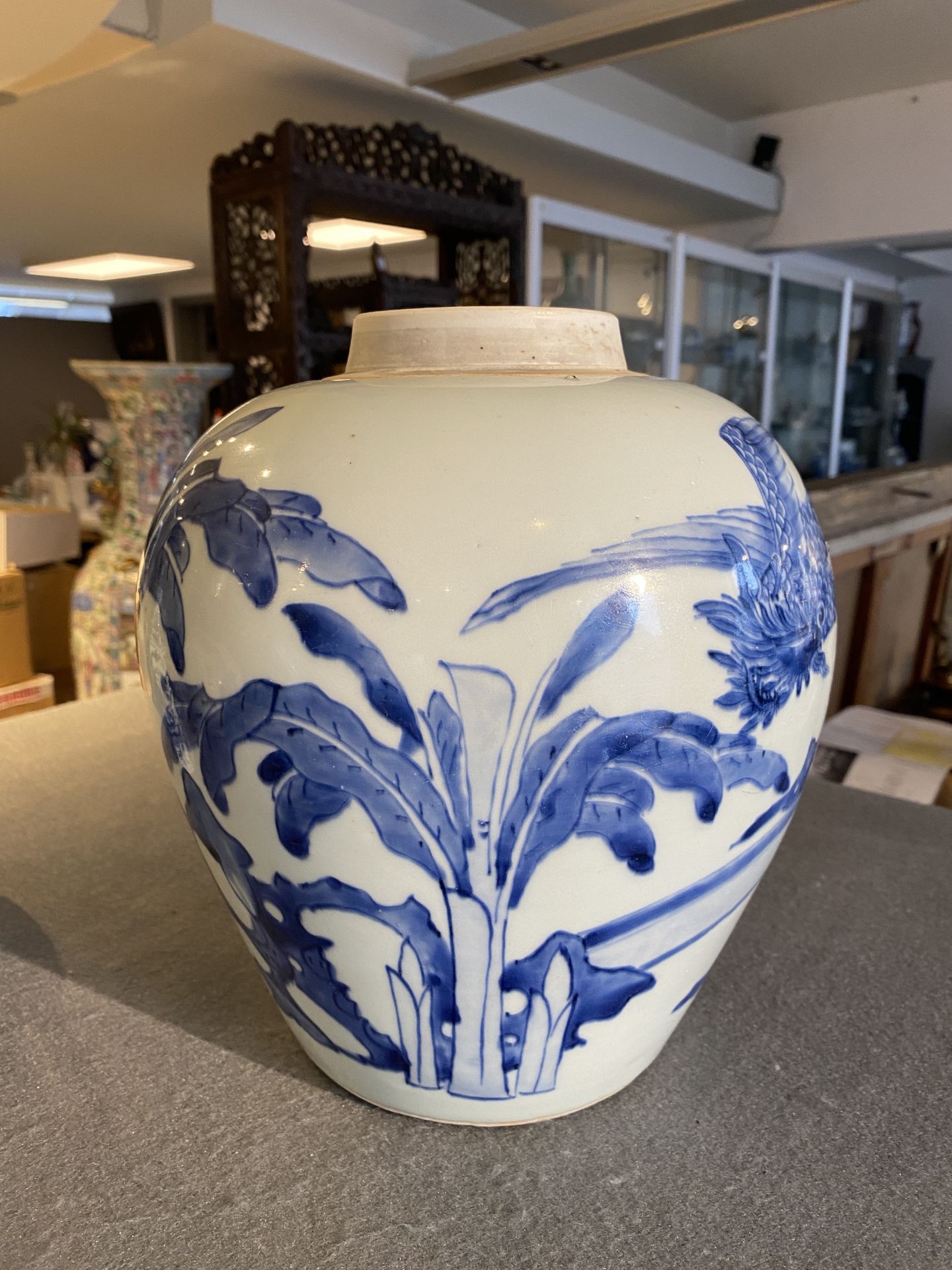 A Chinese blue and white 'qilin' jar, Shunzhi - Bild 10 aus 23