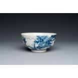 A Chinese blue and white 'Bleu de Hue' bowl for the Vietnamese market, Thieu Tri mark, 19th C.