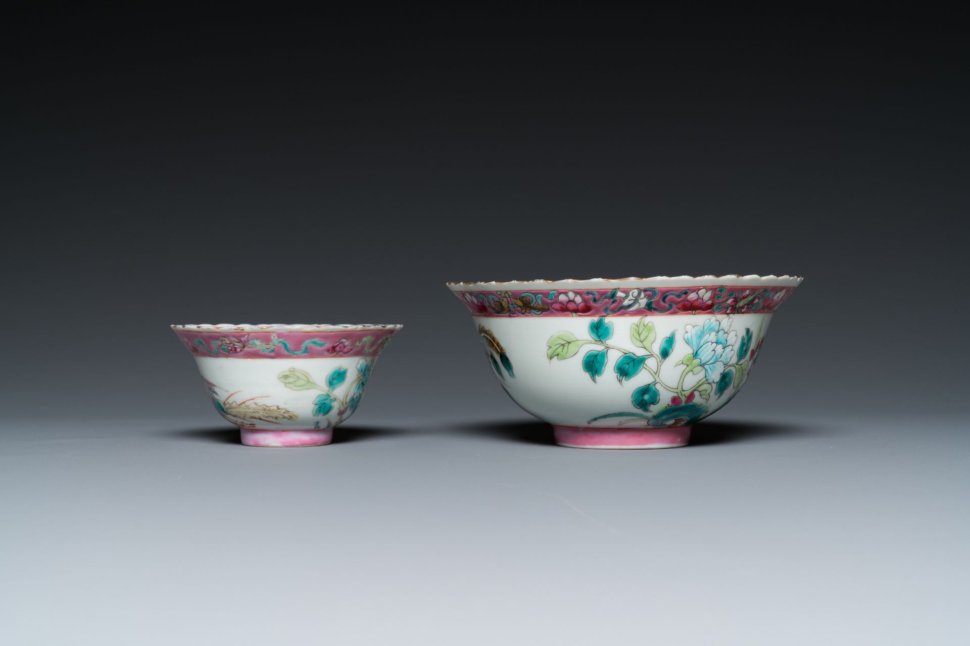 21 Chinese famille rose wares for the Straits or Peranakan market, 19th C. - Image 7 of 13