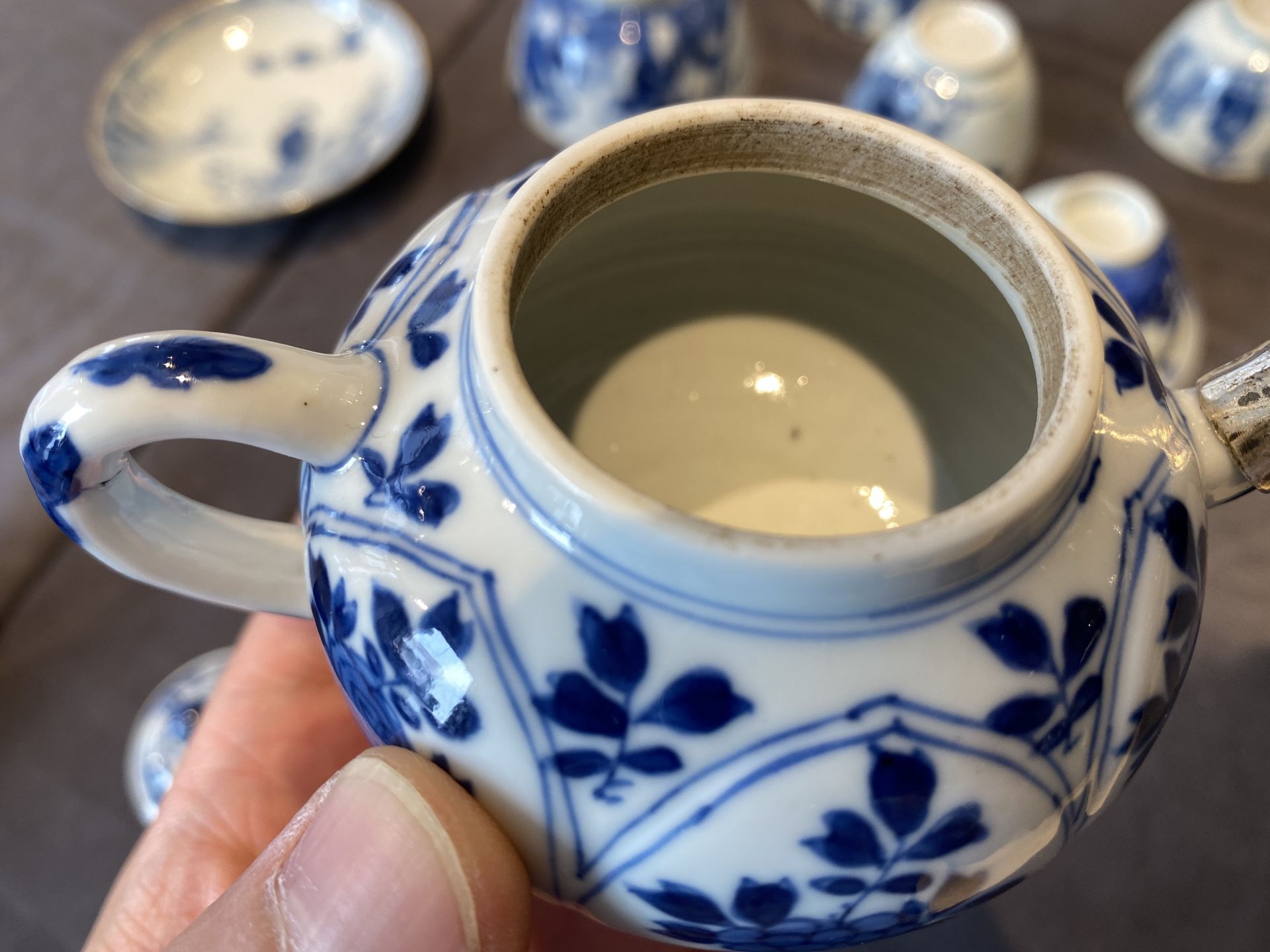 14 Chinese blue and white tea wares, Kangxi and later - Image 24 of 62