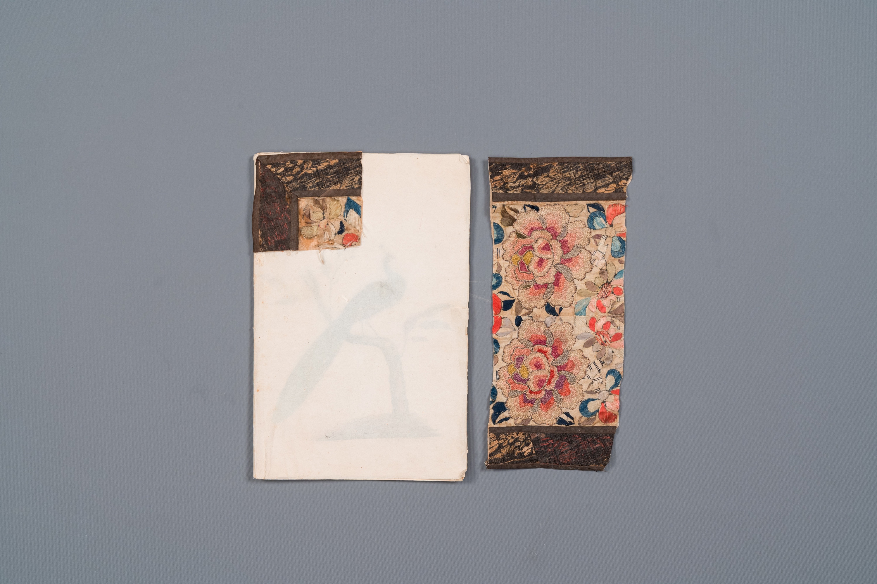 Album with 12 Indian bird paintings, 19th C. - Image 14 of 15